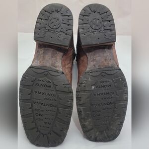 Montana Square Toe Lizard Boots - Matte Finish, Size 10 Men